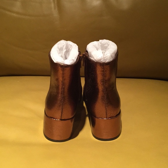 Metallic Ankle Booties - Picture 3 of 4